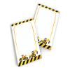 Junaversum 24 Mini Notepads, 24 Gift Bags and 24 Stickers - Construction Site Excavator Party Favors view 2