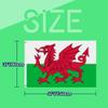 3x5 ft Wales Flag – 400D Polyester Welsh Dragon National Flag, 150 x 90 cm view 2