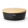 Continenta Ceramic Bread Bin, Black, 27 x 20 x 13.5 cm view 1