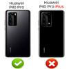 Suncase Slim-Fit Book-Style Genuine Leather Case for Huawei P40 Pro, 3 Card Slots, Burned Cognac view 2