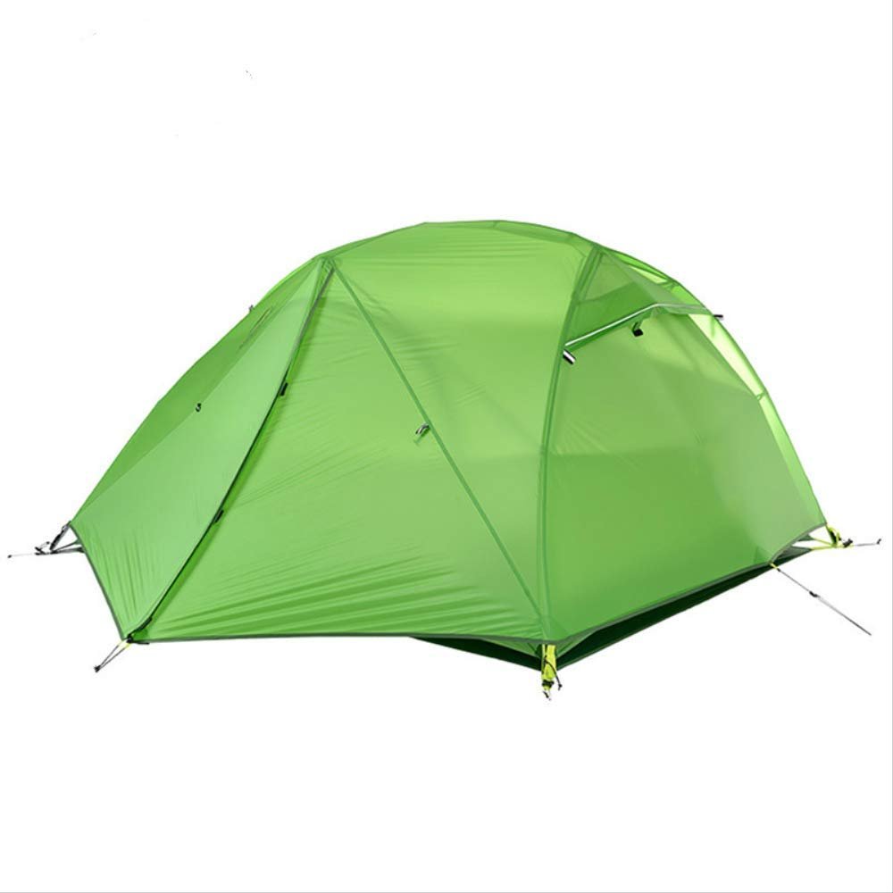 BAJIE Star River Ultralight 2-Person 4-Season Camping Tent with Free Mat, NH17T012-T, Ukraine Green