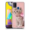 Head Case Designs Kitten with Pink Bow Cat Hard Back Phone Case Compatible with Samsung Galaxy M31 (2020) view 1
