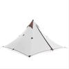 BAJIE 1-Person Tipi Tent, Ultralight 20D Nylon Waterproof Pyramid Tent, 530 g, White Flysheet view 1