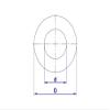 DIN 988 Shim Washer, Steel, Plain, Pack of 10, d=8 mm/D=14 mm/H=0.5 mm view 2