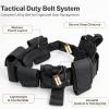 Lsgoodcare Multifunctional Waist Belt for Police, Military & Tactical Use, Black, 10-in-1, 600D Nylon, Adjustable Modular Duty Belt view 3