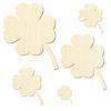 Wooden Clover Lucky Charm, 13 cm, 1 Piece view 2