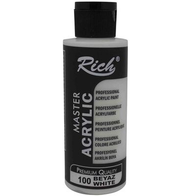 Rich Master Acrylic Paint, 120 ml, White