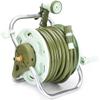 YUESFZ Aluminum Alloy Garden Hose Reel Cart with Storage Rack, Green + 20 m Hose view 1