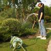 YUESFZ Aluminum Alloy Garden Hose Reel Cart with Storage Rack, Green + 20 m Hose view 2