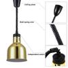Aprilhp Food Heat Lamp, Buffet Warmer, 250W Infrared Bulb, Adjustable Height 75–165 cm, Gold view 3
