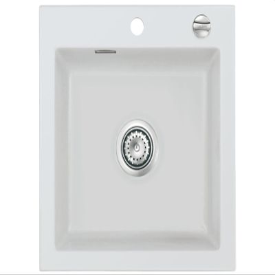 Systemceram Mera 51 Alu Ceramic Sink with Eccentric Drain Control