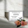 100 Condolence Cards, A6 - Black Mourning Border with Feather, 4.1 x 5.8 in, Printable view 2