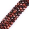 GEM-Inside Round Red Tiger's Eye Beads, Grade AAA, 8 mm, 38 cm view 1