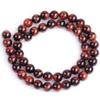 GEM-Inside Round Red Tiger's Eye Beads, Grade AAA, 8 mm, 38 cm view 4