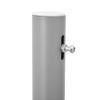Tidyard Retractable Side Awning with Housing and Support Post, 100 x 300 cm, Black view 4