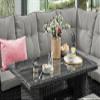 Destiny Santa PONSA DE Luxe Gray Mottled Corner Set with Table, 140 x 80 x 64 cm view 2