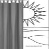 heimtexland Solid Cotton Privacy Curtain, Loop Top, Sand Taupe, 230 x 125 cm view 3