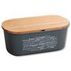 Kesper Bread Box, Melamine and Bamboo, 34 x 14 x 18 cm, Gray/Brown, 58501 view 1