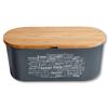 Kesper Bread Box, Melamine and Bamboo, 34 x 14 x 18 cm, Gray/Brown, 58501 view 3