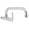 Wall-Mounted Kitchen Sink Faucet, Brass Body, Stainless Steel Spout, 25 cm (LQ-3092) view 1