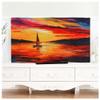 NANKAN TV Cover for 32–75-Inch Flat or Curved TVs, Polyester, Boat, 55-Inch view 1