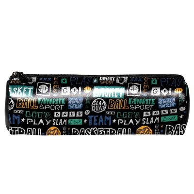 EZIOLY Basketball Leather Sketch Pencil Case, Coin Purse, and Makeup Bag