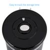 1.5 L Airtight Stainless Steel Coffee Canister, Black view 2