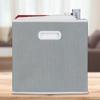 Relaxdays Folding Storage Boxes, Set of 10, with Handle, Square, 30 x 30 cm, Brown view 3