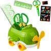 School Cone Filler, Approx. 200 Pieces, Green Robot, Hexagonal view 4