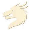 Wooden Dragon Head – Craft Decoration, 5–50 cm, Pack of 100, 42 cm High view 1
