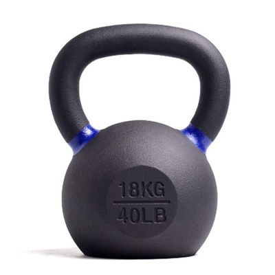 AGYH Heavy-Duty Cast Iron Kettlebell, 18 kg / 39.6 lb, Black