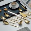 Berglander Gold Serving Utensil Set, 10-Piece Stainless Steel Set with Gold-Titanium Coating view 4