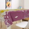 FANSU Waterproof 3D Abstract Watercolor Tablecloth, Red, 140 x 200 cm view 3