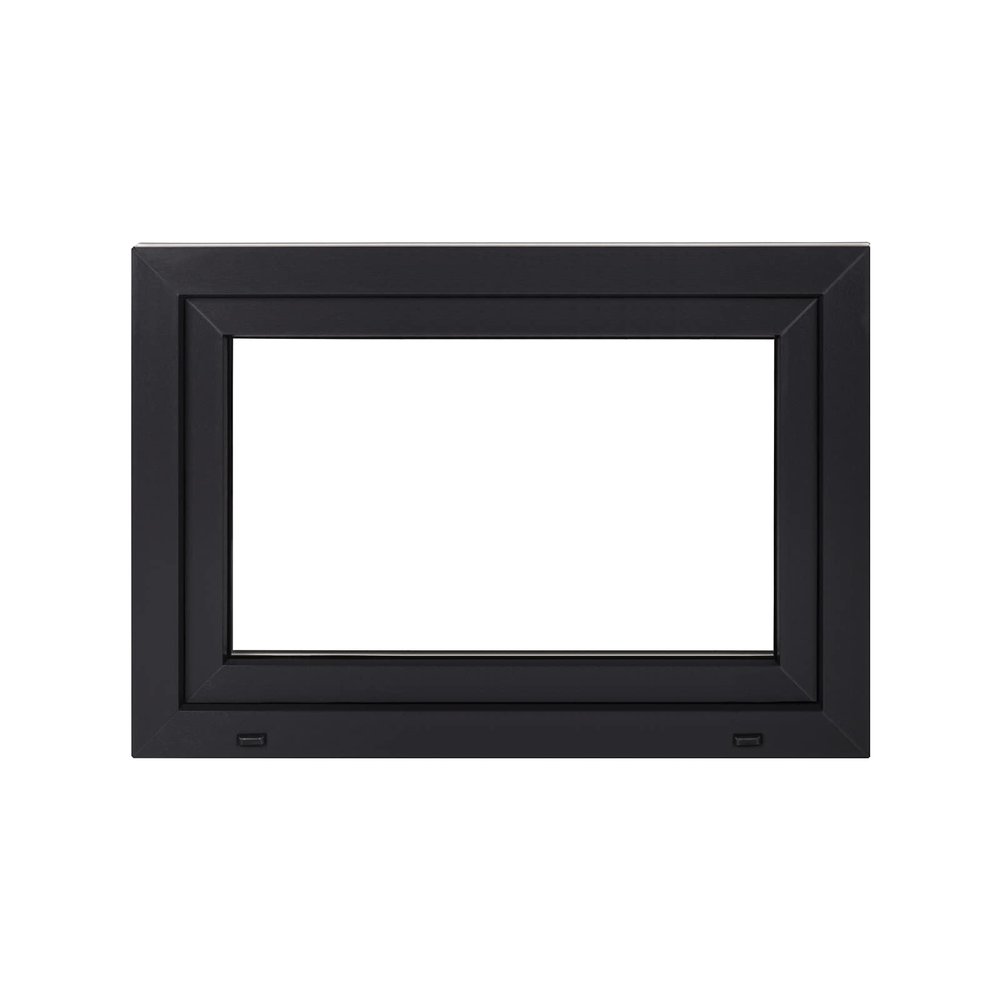 Framex Premium PVC Window – Basement Window, White/Anthracite, W × H 1150 × 1000 mm, Double Glazed, Right-Hand Tilt-and-Turn