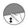GARDINIA Comfort Move Roller Blind, Clip-On, Adhesive or Screw-Mount, Light-Filtering, Privacy, White, 75 x 150 cm (W x H) view 3