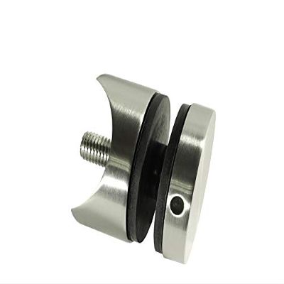 V2A Stainless Steel Glass Point Holder, 50 mm, for 42.4 mm Round Tube