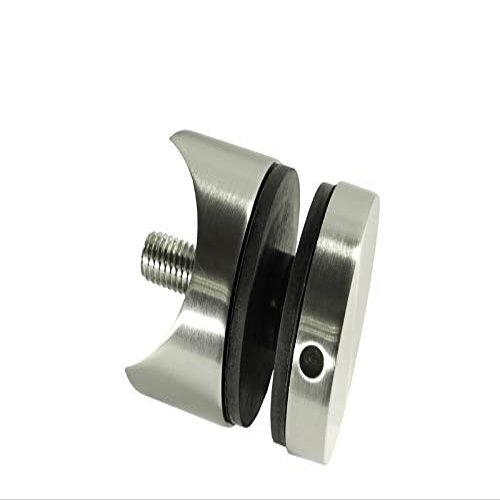 V2A Stainless Steel Glass Point Holder, 50 mm, for 42.4 mm Round Tube
