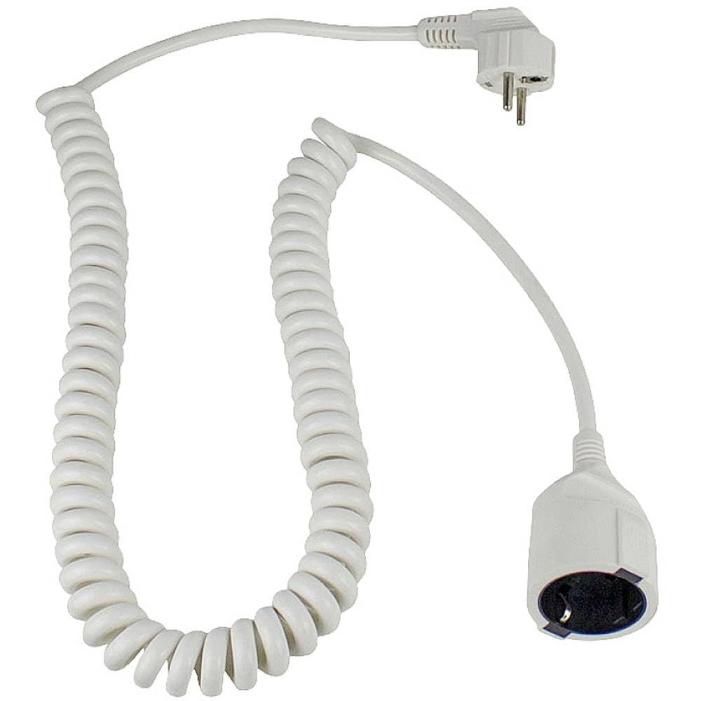 as - Schwabe Spiral Extension Cable, White, 70426