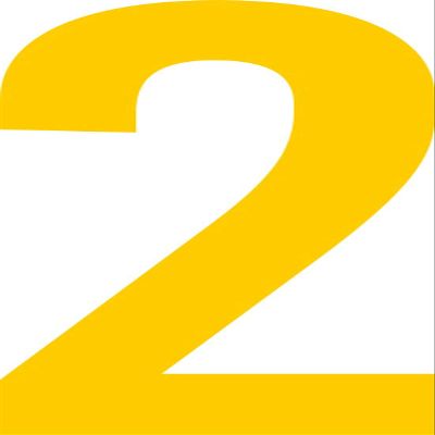 ShirtInStyle Self-Adhesive Number Stickers, Signal Yellow, 2–50 cm High