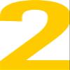 ShirtInStyle Self-Adhesive Number Stickers, Signal Yellow, 2–50 cm High view 1