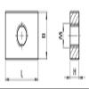 Threaded Plate 19 x 16 x 4 mm, M6 view 2
