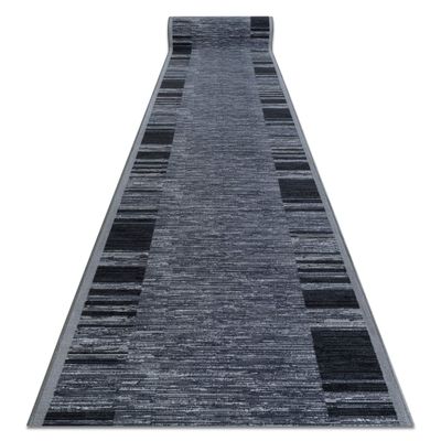 rugsx Adagio Gray Non-Slip Runner Rug for Kitchen, Hallway, Living Room, 100 x 710 cm