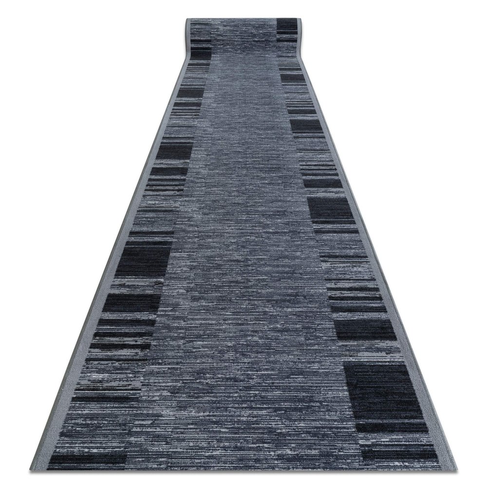 rugsx Adagio Gray Non-Slip Runner Rug for Kitchen, Hallway, Living Room, 100 x 710 cm