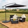 Harrier 3 m Cantilever Umbrella with Hand Crank, White view 1