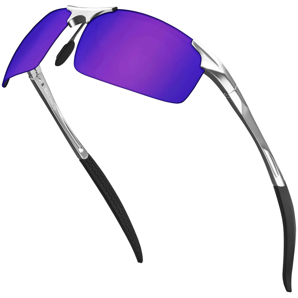 Balinco Sport Sunglasses with Aluminum Frame, UV Protection & Polarized TAC Lenses – Ideal for Cycling – Accessory Set with Gift Box