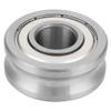8 x 24 x 11 mm U-Groove Bearing, Metal or Rubber Cover view 3