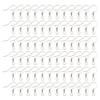 UNICRAFTALE 200-Piece 304 Stainless Steel Earring Hooks with Loops, 0.8 mm Pin, 14 x 17 x 2 mm, 2 mm Hole view 1