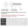BOZONLI Stainless Steel Phillips Countersunk Machine Screws M8 x 50 mm, 5-Pack view 2