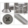 BOZONLI Stainless Steel Phillips Countersunk Machine Screws M8 x 50 mm, 5-Pack view 3