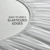 Bamboo Waterproof Mattress Protector, Breathable Fitted Sheet, Anti-Allergy, Dust Mite Protection, 30 cm Deep, 120 x 200 cm view 3